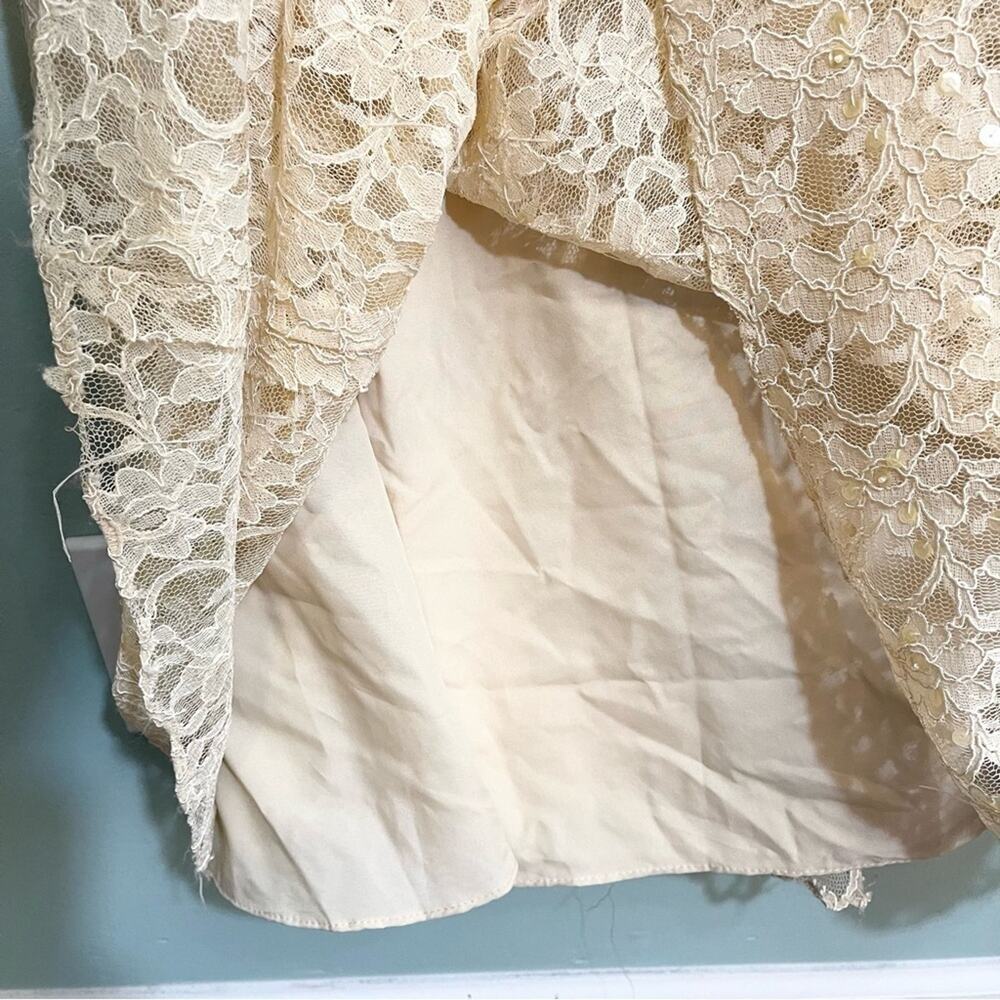 Mori Lee Lace‎ Bridesmaid Dress Cream - Picture 12 of 16